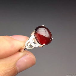 璀璨經典，智慧守護 6A酒紅色精品石榴石女士戒指